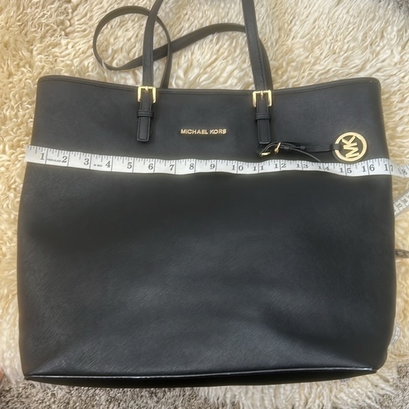 MICHAEL KORS Sullivan Black Saffiano Leather Tote Shoulder Satchel Handb… - Picture 15 of 16